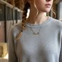 Personalised Snaffle Bit Necklace, Silver Or Gold, thumbnail 2 of 12