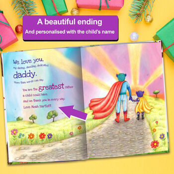 Personalised Daddy Hero Book 'My Daddy Is A… Superhero', 8 of 10