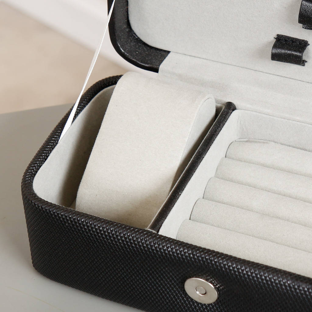 personalised men's grooming kit and jewellery box by dibor