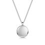 Men's Round Drum Urn Necklace 925 Sterling Silver, thumbnail 1 of 5