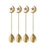 Golden Star And Moon Tea Spoon Gift Set, thumbnail 2 of 3