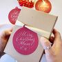Personalised Calligraphy Bauble Gift Tag, thumbnail 3 of 6