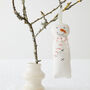 Festive Christmas White Snowman Hanging Decoration, thumbnail 3 of 5