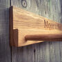 Engraved Oak Welly Boot Rack, thumbnail 2 of 9