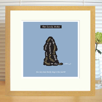 Personalised Cocker Spaniel Lover's Print With Mount, 2 of 4