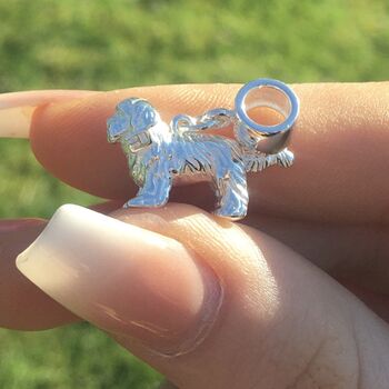 Shih Tzu Charm Sterling Silver, 3 of 10