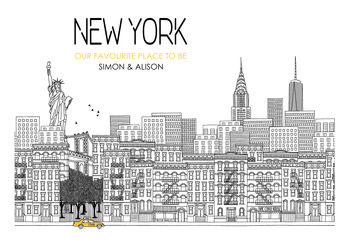 New York Skyline Personalised Print, 2 of 2
