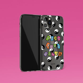 Ying Yang Know Your Worth Phone Case For iPhone, 4 of 10