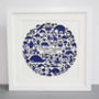 Personalised Paper Cut Animal Circle Picture, thumbnail 1 of 7