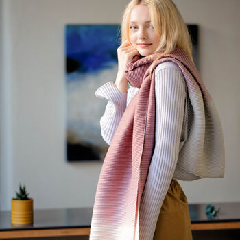 Personalised Pleated Cashmere And Modal Scarf Shawl, 11 of 12