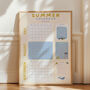 Pastel Summer Holiday Calendar 2024, Summer Bucket List, thumbnail 9 of 10