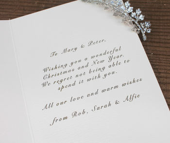 Personalised First Christmas As Mr And Mrs Card, 2 of 3