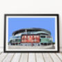 Emirates Stadium, Arsenal Football Club Illustration Art Print, thumbnail 1 of 2