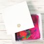 Pansy Floral Square Silk Scarf, thumbnail 8 of 8