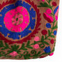 Embroidered Suzani Shoulder Bag In Brown, thumbnail 10 of 11