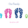 Small Personalised Family Foot Print, thumbnail 6 of 7
