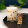 'Perfect Match' Personalised Candle And Match Set, thumbnail 2 of 3