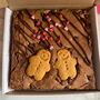 Valentines Gingerbread Men Brownie Letterbox Gift, thumbnail 2 of 2