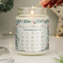 Personalised Christmas Countdown Large Candle Jar, thumbnail 1 of 6