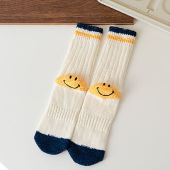 Smiley Face Heel Sock, 2 of 3