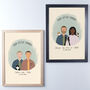 Personalised Pet And Couples Portrait, thumbnail 2 of 12