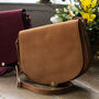 Women's Large Suede Saddle Bag Handbag 'Nola M', thumbnail 1 of 12