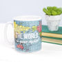 'World Is Your Oyster' World Map Mug, thumbnail 3 of 5