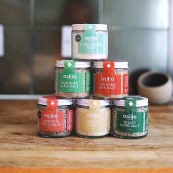 Gourmet Six Jar Salt Bundle| Gift For Cooks | Luxurious Collection Of Flavoured Salts For Every Meal, 2 of 9