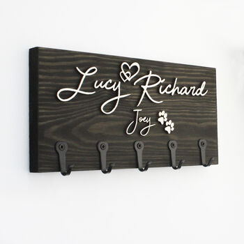 Personalised Key Holder With Raised Wording, 5 of 12