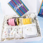 'Happy Birthday Stripes' Luxury Preserves And Tea Gift, thumbnail 5 of 5