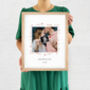 Personalised Floral Wedding Day Photo Print, thumbnail 7 of 8