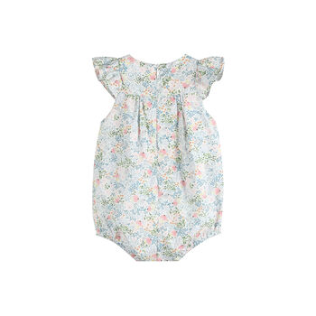 Inger Soft Blue Floral Sunsuit, 3 of 6