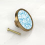 Decorative Cupboard Drawer Knobs, Abstract Patterns, Furniture Door Cabinet Handle With A Gold, Silver, Black And Antique Gold Base, thumbnail 5 of 7