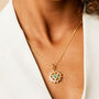 Heart Chakra Emerald Gold Vermeil Necklace, thumbnail 1 of 10