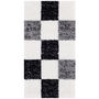 The Rugs Geometric Shaggy Rug Grey Checkered Rug, thumbnail 12 of 12