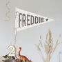 Personalised Wooden Name Pennant Flag, thumbnail 2 of 2
