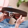 Best Man Personalised Leather Belt, thumbnail 1 of 8