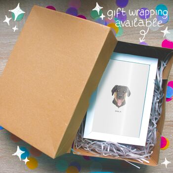 Personalised Mini Pet Portrait Illustration Print, 7 of 7