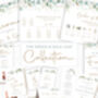 Save The Date Cards With Green And Gold Leaf, thumbnail 6 of 6