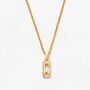 Kin 18 K Gold Plated Uchi And Soto Pendant, thumbnail 1 of 5