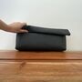 Minimalistic Clutch, Envelope Bag, Minimalist Purse, Black Pouch, thumbnail 1 of 5