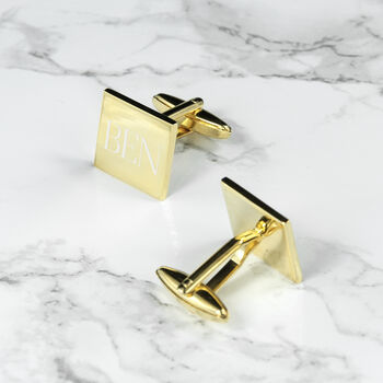 Personalised Luxury Square Cufflinks, 7 of 8