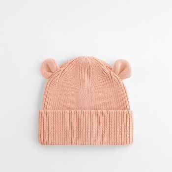 Organic Baby Bear Beanie Hat, 10 of 10