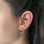 Twig Circle Stud Earrings, thumbnail 2 of 7