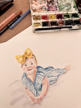 Personalised Children’s Portrait From Your Photos, 3 of 4