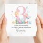 Mermaid 5th Birthday Card, Any Age, Pink Birthday Card For Daughter, Granddaughter, thumbnail 3 of 9