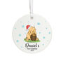 Personalised Pooh Bear Baby's Christmas Bauble Keepsake, thumbnail 3 of 3