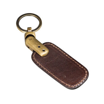 Personalised Anniversary Leather Keyring. 'The Ponte', 6 of 8