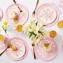 Pink Toile Small Party Plates X 10, thumbnail 5 of 6