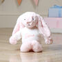 Personalised Pale Pink Bashful Bunny Soft Toy, thumbnail 6 of 7